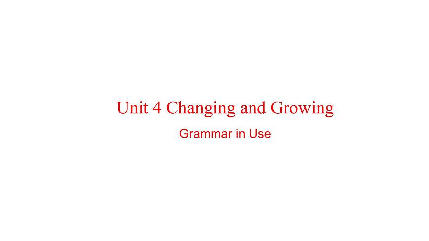 U4L5 Grammar in Use第1页