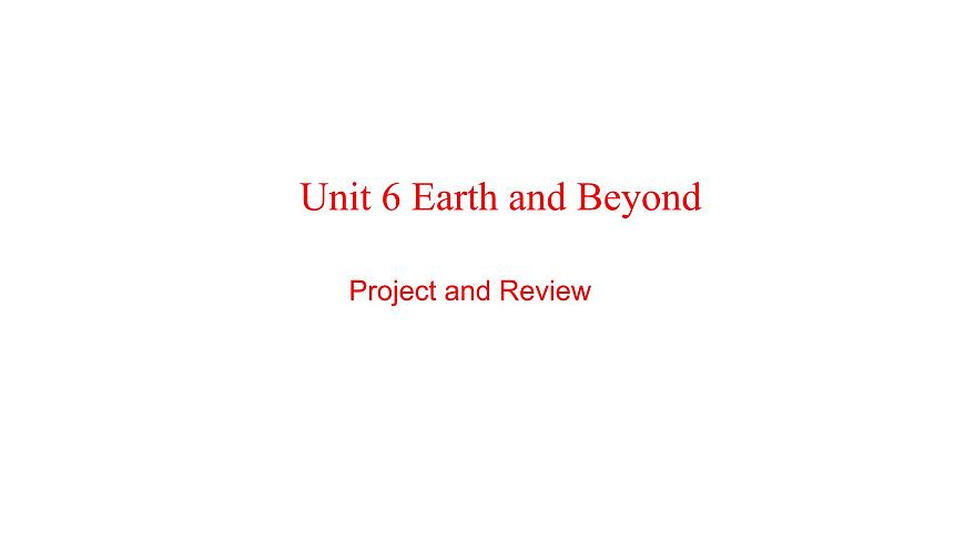 U6L8 Project and Review第1页