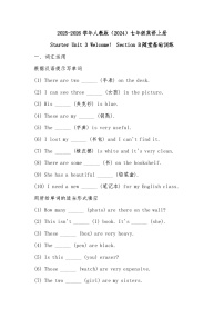 初中英语人教版（2024）七年级上册（2024）Unit 3 My School Section B课时作业