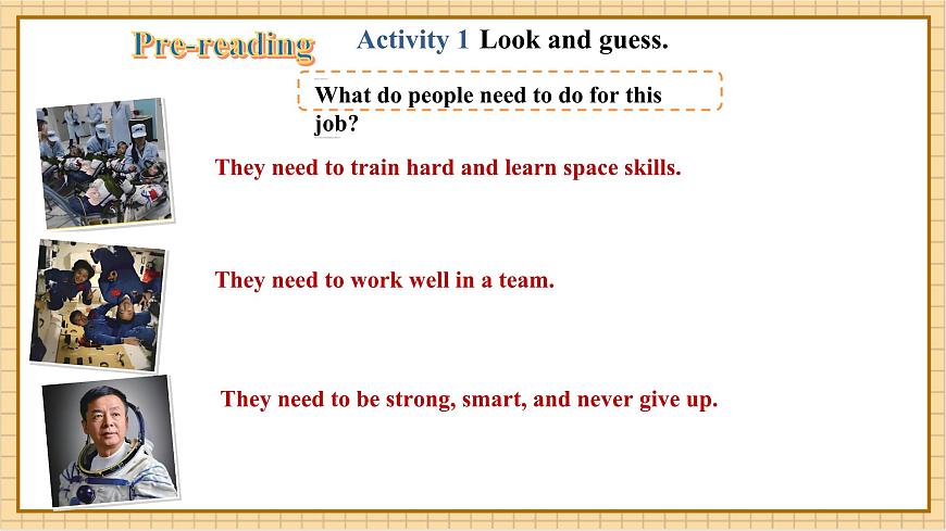 Unit 1 My Dream Job 第4课时Theme reading 优质课件第6页