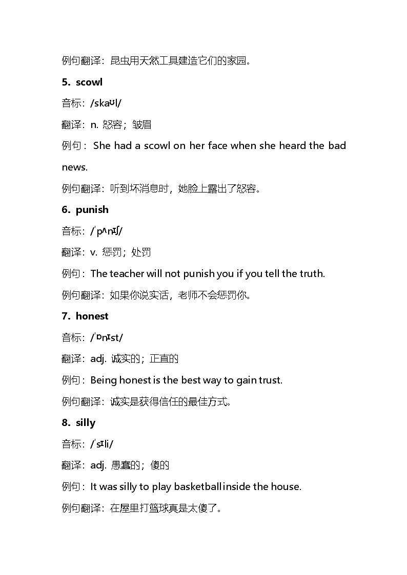 2025年湖南省中考英语单词短语好句子汇总（学案）第2页