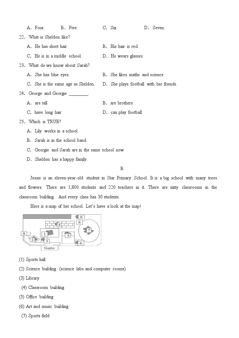模拟试卷04（含答案解析）2025-2026学年七年级英语上学期期中模拟试卷（人教版 2024）第3页