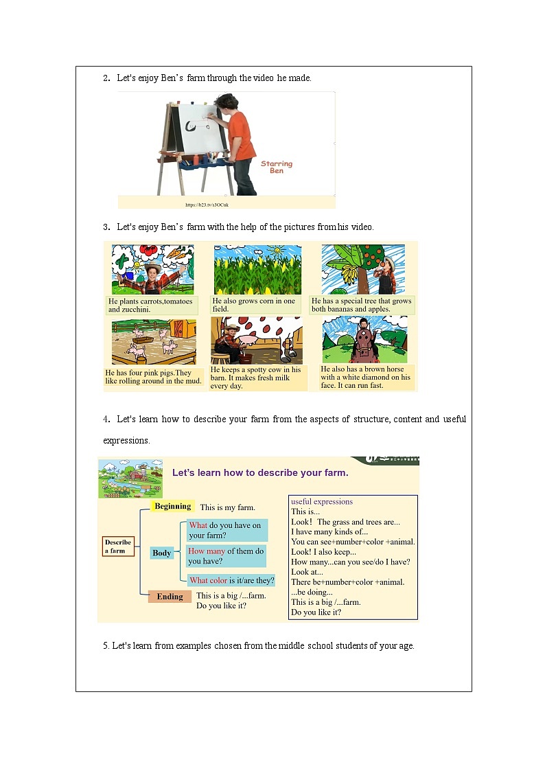 人教版2024英语 七年级上册Starter Unit 3 Project(2a-2c)教案第2页