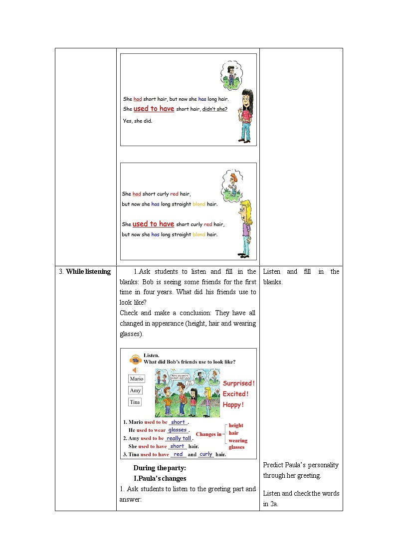 人教版英语九年级Unit4 I used to be afraid of the darkSection A 1a—2d教案第3页