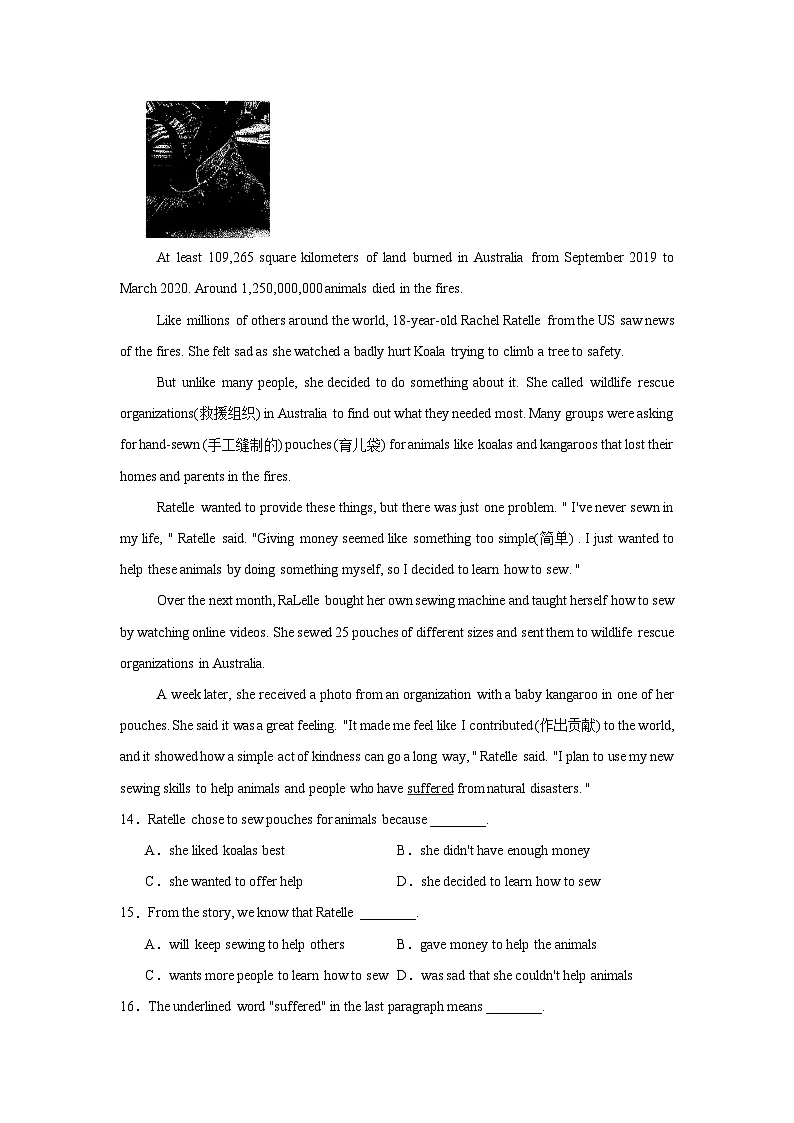 河南省许昌市长葛市2025-2026学年九年级上学期10月月考英语试题第3页