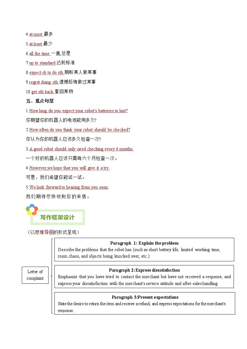 译林版英语九下 Unit 3《Robots》2023-2024学年九年级英语下册单元写作深度指导【同步写作课】（原卷）第3页