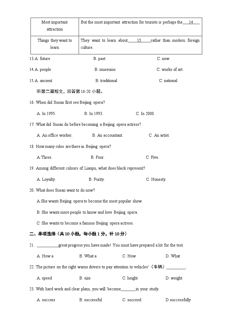 江苏省盐城市盐都区2025-2026学年九年级上学期11月期中英语试题（无答案）第3页