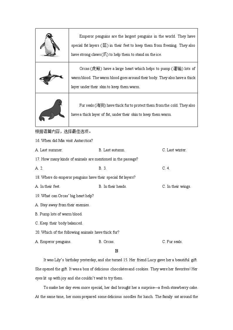 广西壮族自治区柳州市2025-2026学年九年级上学期期中英语试卷（学生版）第3页