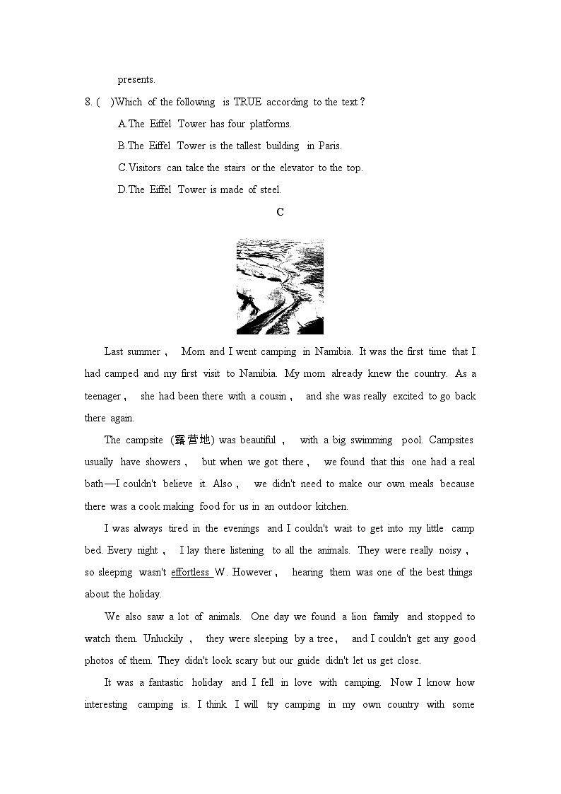 Module 1 Travel学情评估卷（含答案）2025-2026学年外研版九年级英语下册第3页