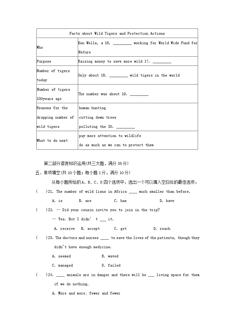 Unit 5　学情评估第3页