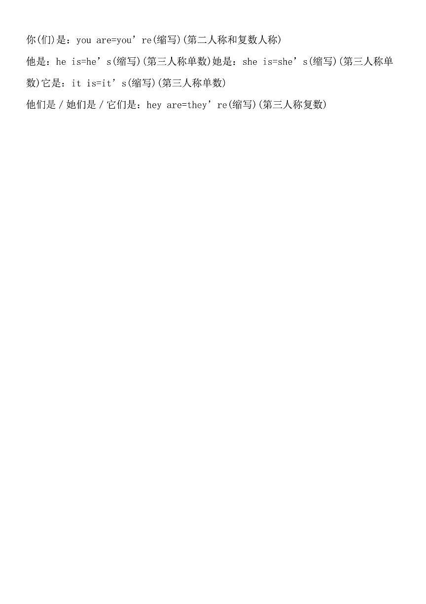 人教版2024版七年级上册英语期末重点语法知识点汇总第2页