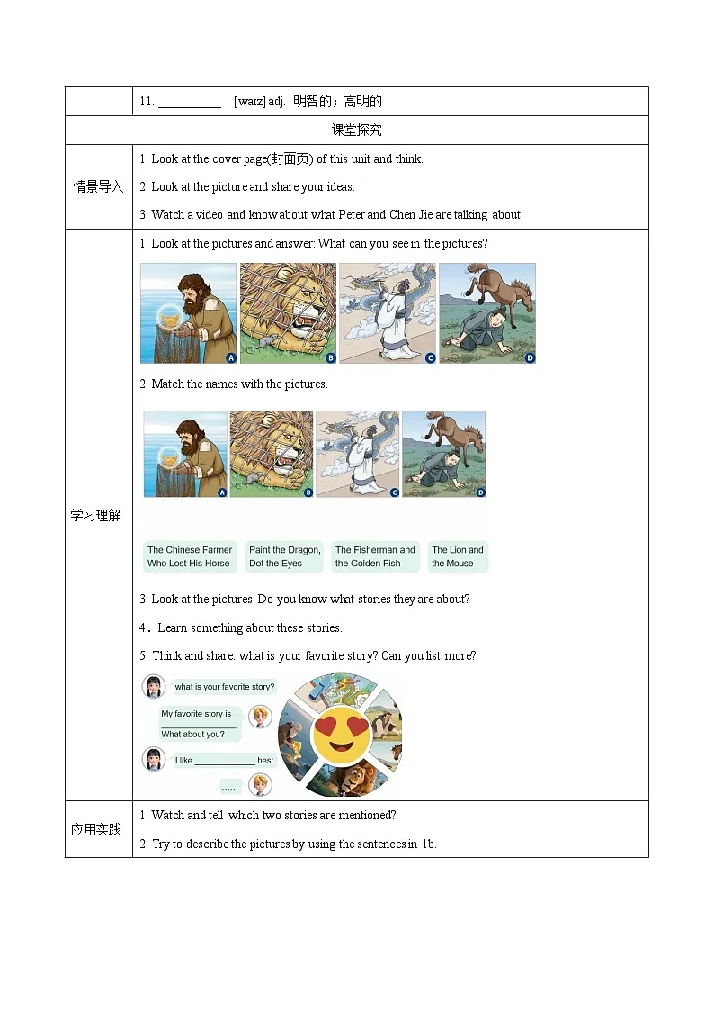 Unit 8 第1课时(Section A 1a-1e)（导学案）初中英语人教版（2024）七年下册第2页