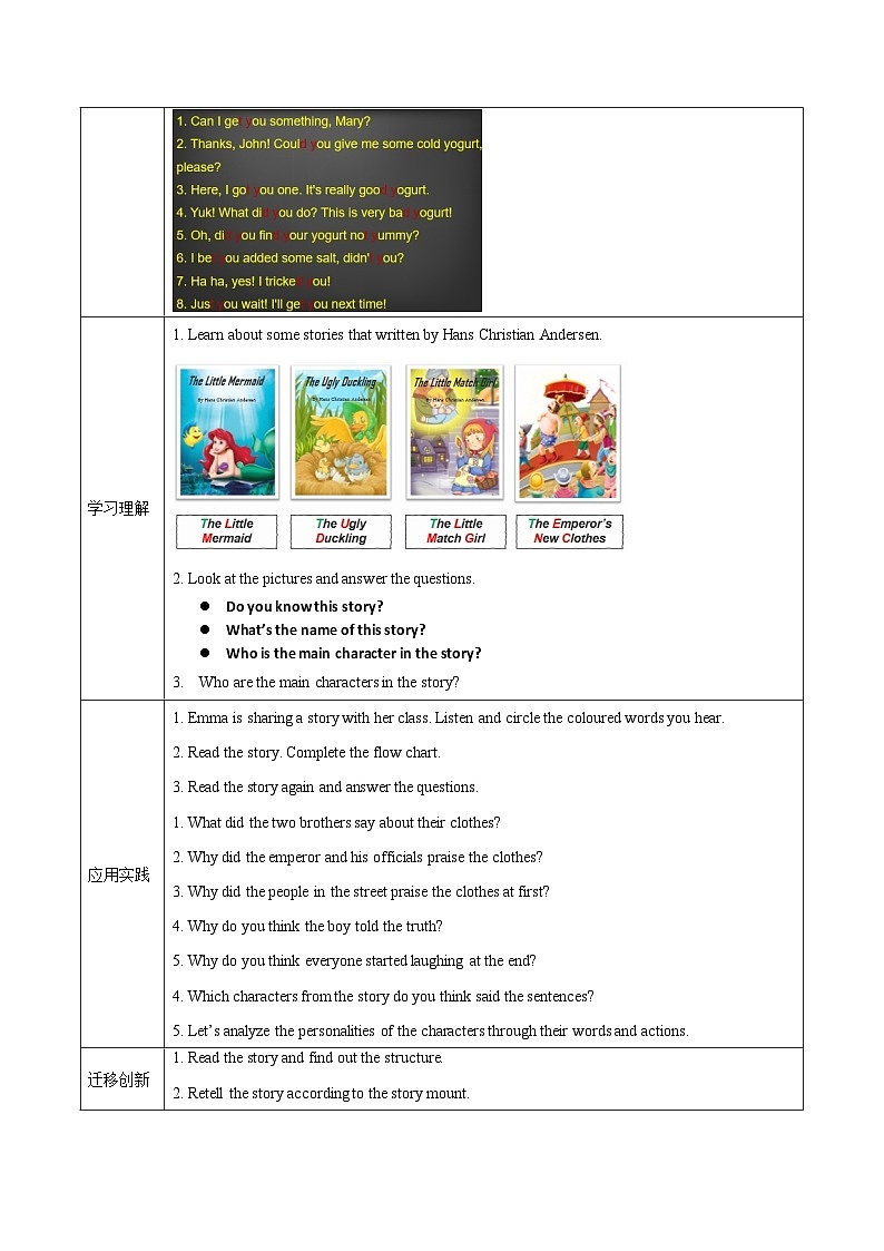 Unit 8 第2课时 Section A (Pronunciation-2e)（导学案）初中英语人教版（2024）七年下册第3页