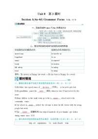 初中英语人教版（2024）八年级下册（2024）Unit 8 Making a DifferenceSection A精品第3课时课后练习题