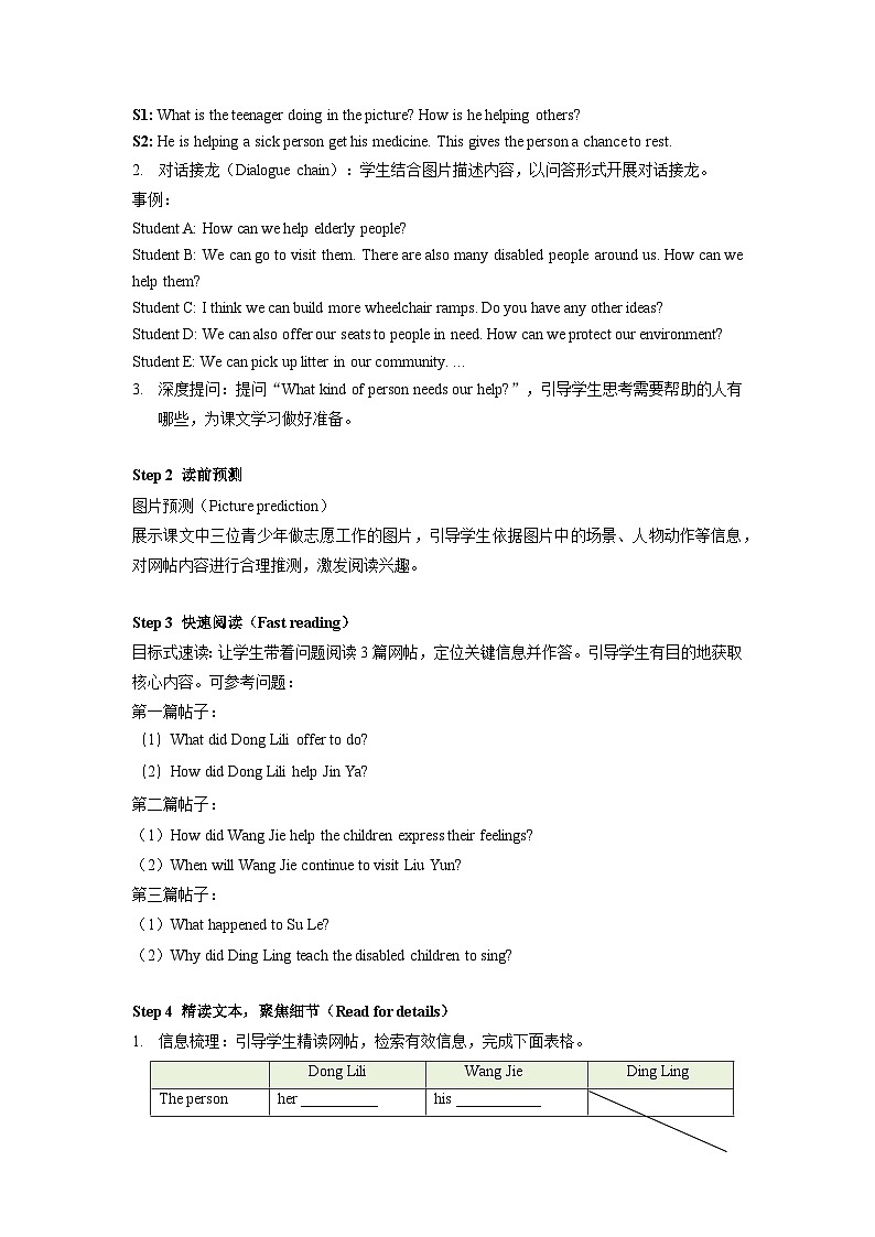 Unit1 Helping those in need：Reading教学设计——2025-2026学年八年级下册《英语》沪教版(2024)第2页