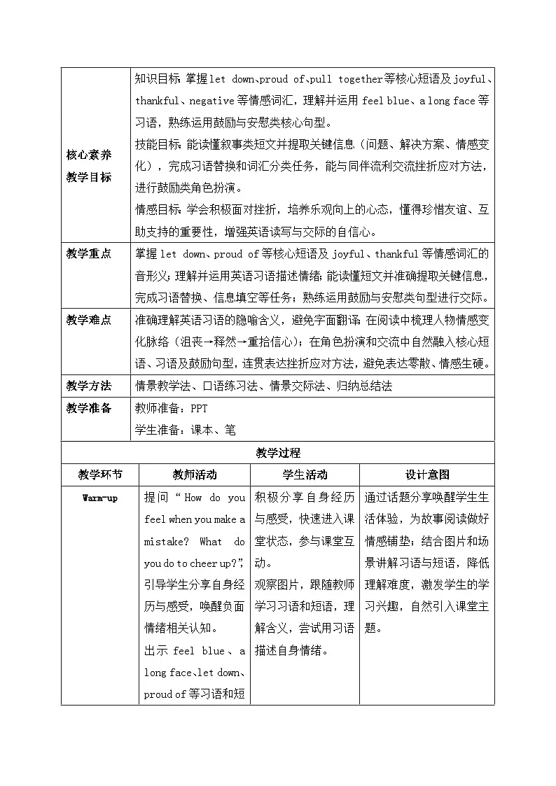 【任务型备课】人教版英语八下-Unit3 第4课时 Section B (1a- 2c)（教案）第2页