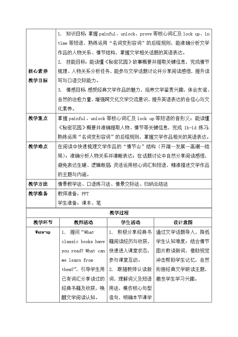 【任务型备课】人教版英语八下-Unit7 第4课时 Section B (1a-2c)（教案）第2页