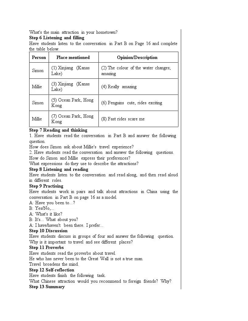Unit 2 全单元教学设计-译林版初中英语八年级下册（新教材）第2页