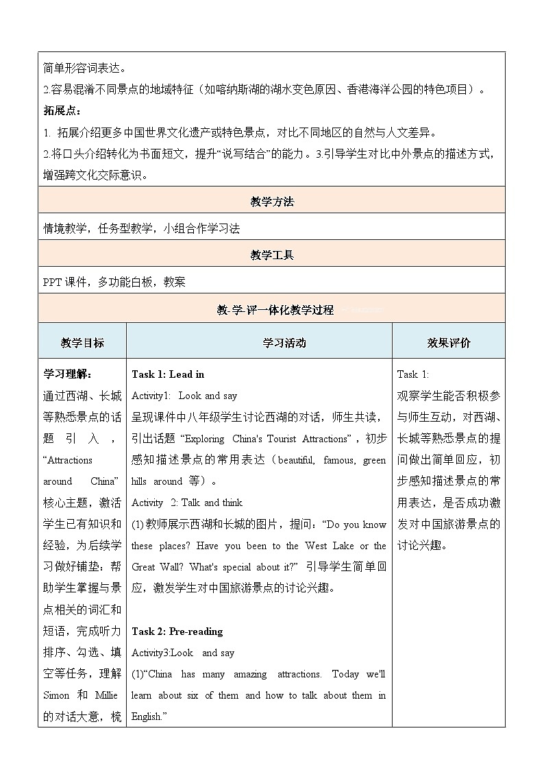 Unit 2 Welcome 教学设计-译林版初中英语八年级下册（新教材）第3页