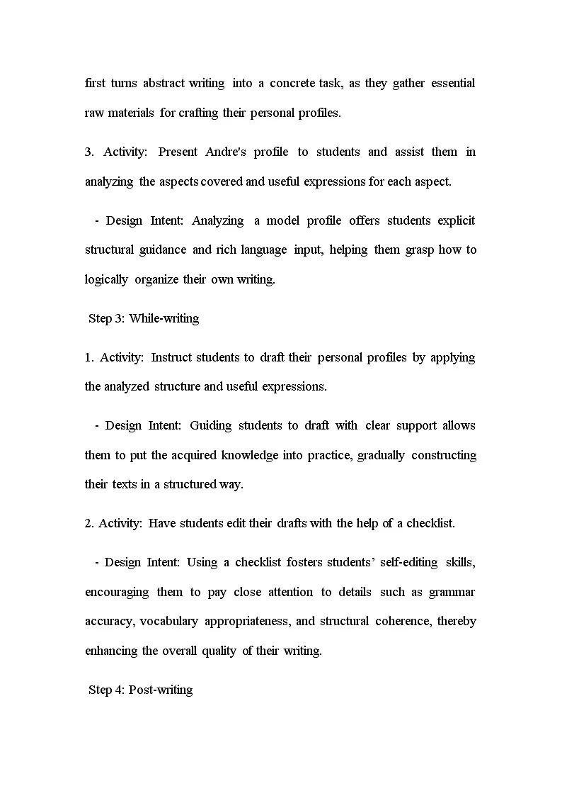 人教版英语（2024）七年级上册 Unit 1 You and Me Section B (3a-3c) Project教学设计第3页