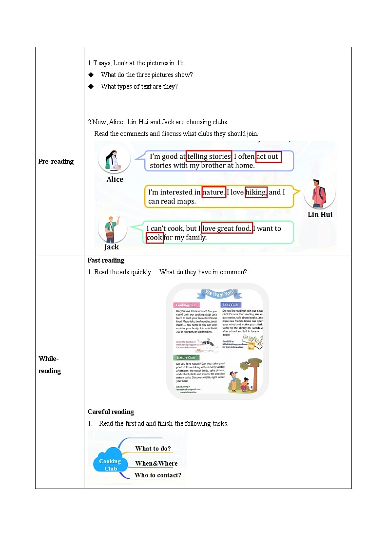 Unit 5 课时4 Section B（1a-2b）（导学案）英语鲁教版五四学制2024六年级上册第2页