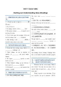 外研版（2024）Understanding ideas复习练习题