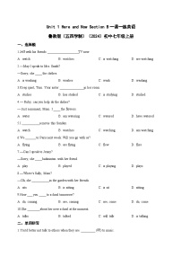 初中英语鲁教版(五四学制)(2024)七年级上册(2024)Unit 1 Here and Now Section B习题