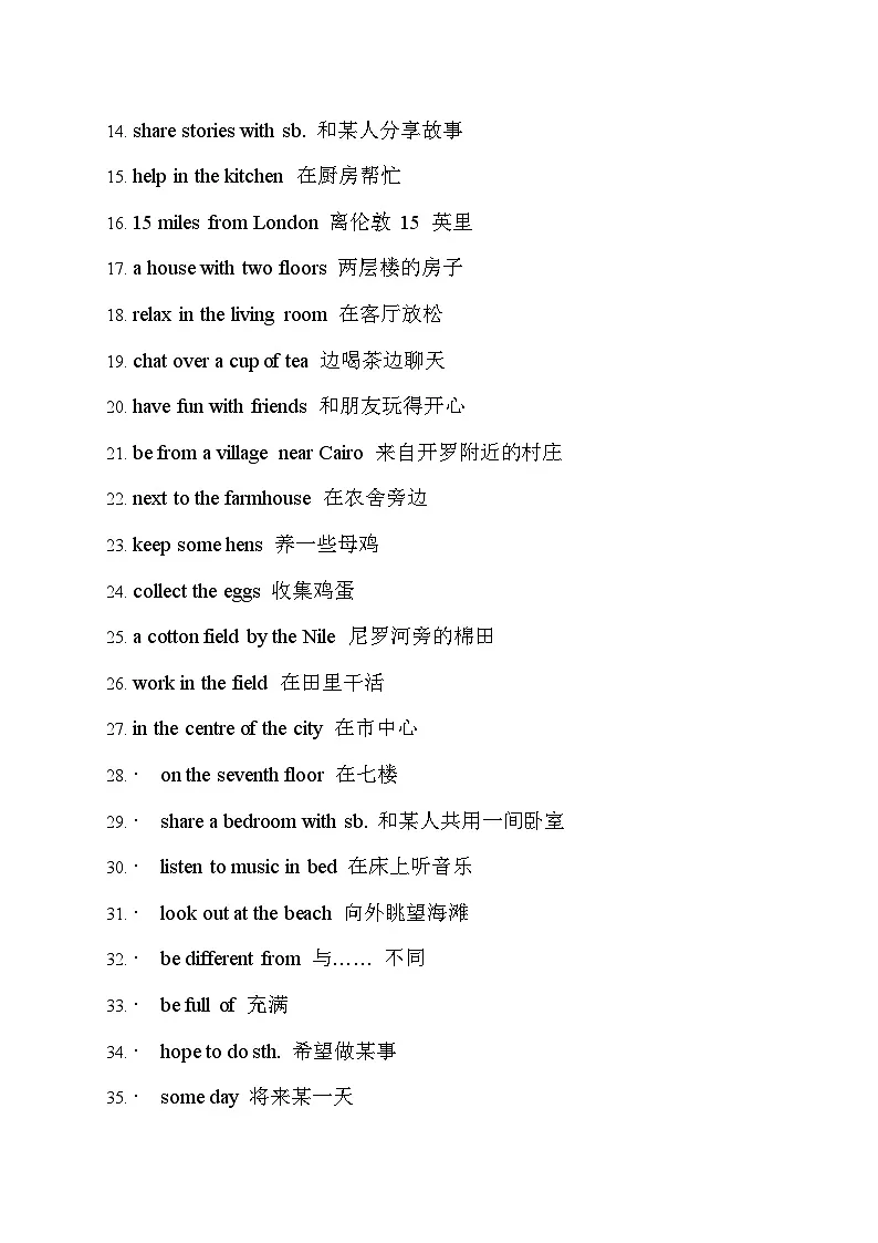 译林版（2024）七年级下册英语Unit 1寒假预习基础知识讲义第2页