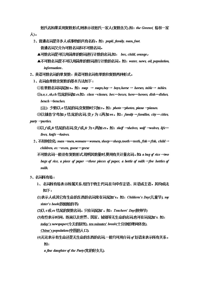 初中英语语法大全（知识点总结——超详细版）第3页