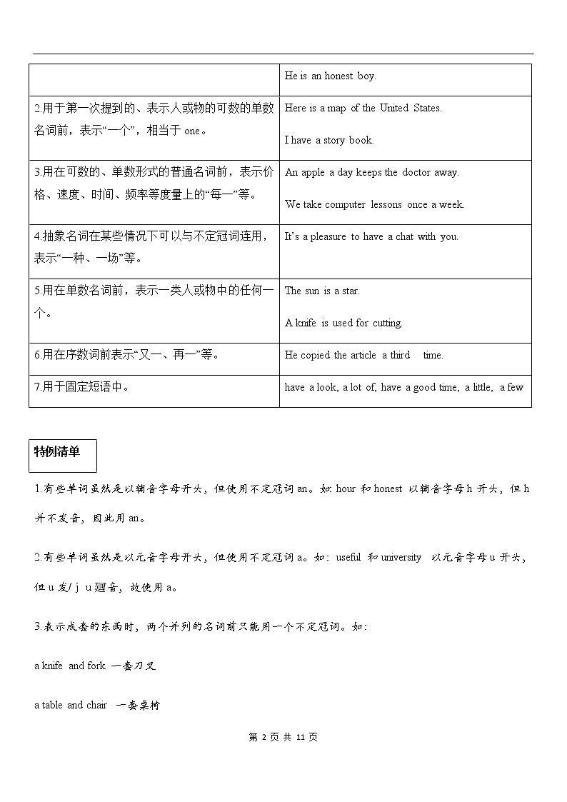 中考英语专项复习【2】冠词第2页