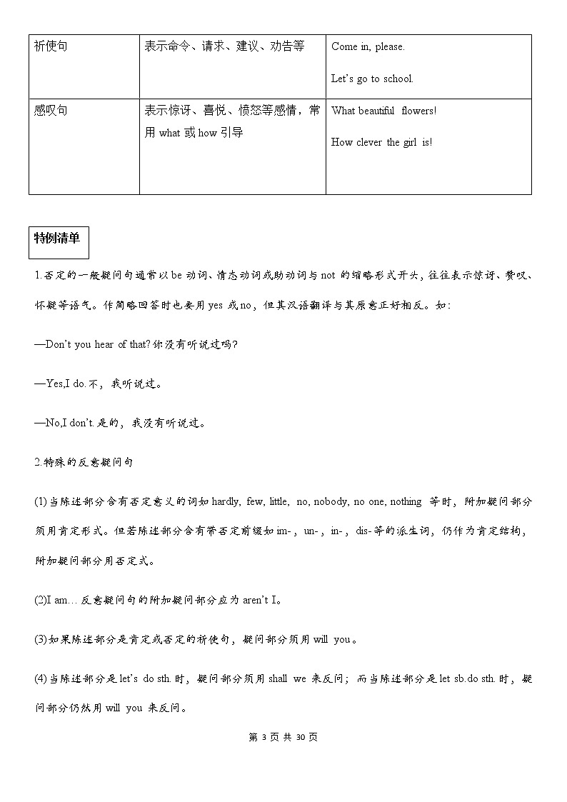 中考英语专项复习【11】 句子的类型 简单句、并列句和复合句 练习03