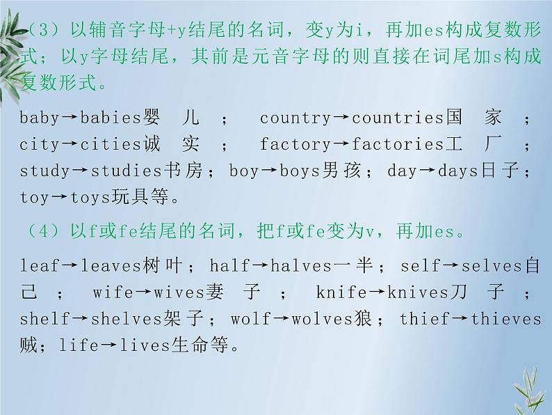 初中全新英语语法课件——名词07