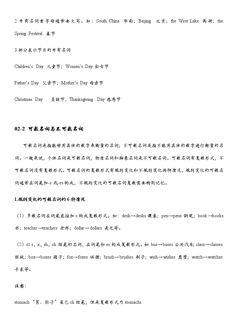 全新英语语法讲义——名词02