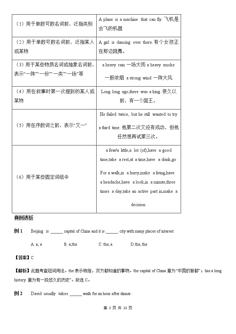 中考英语深度复习讲义——冠词第2页