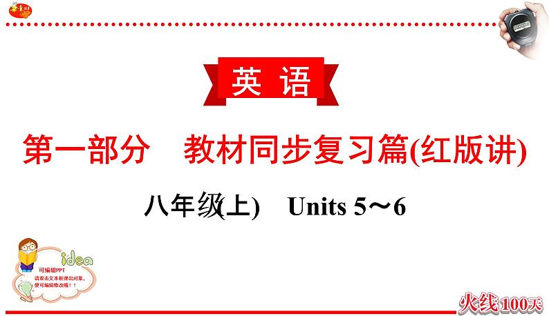 （课件）英语 中考一轮复习 人教八年级（上）Units5~6第2页