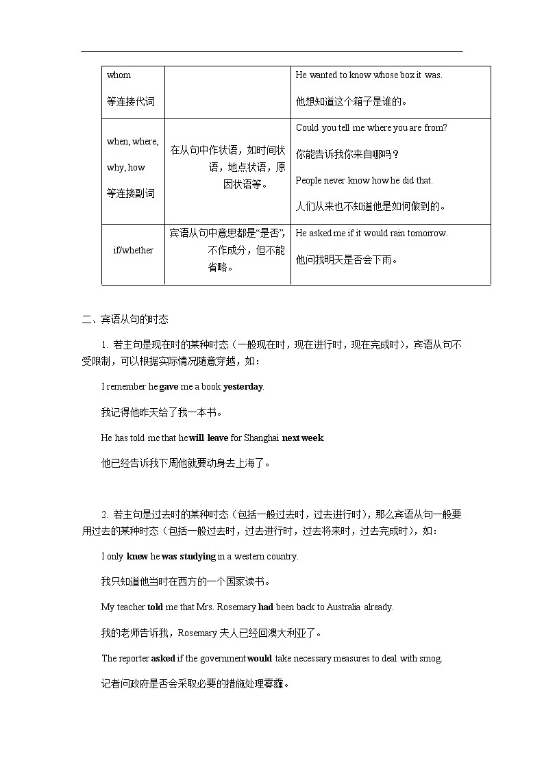 中考英语专题讲练： 宾语从句（含解析）02