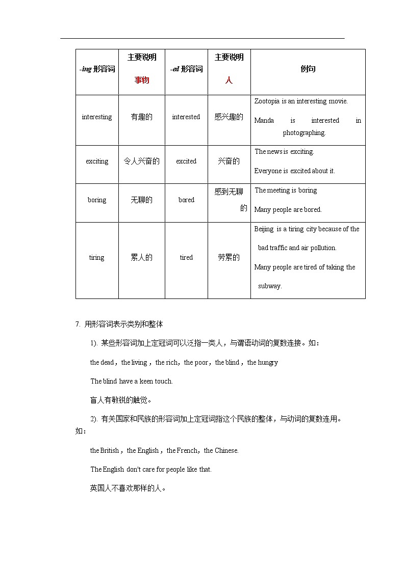 中考英语专题讲练： 形容词、副词的概念及用法（含解析）03