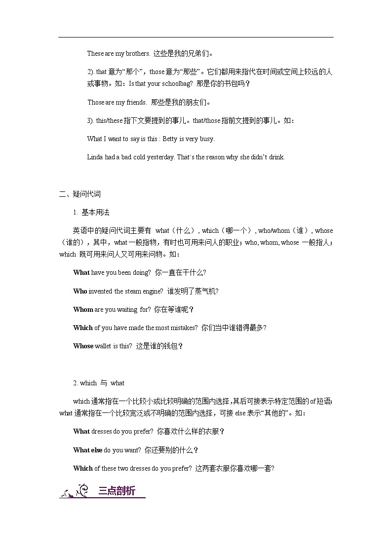 中考英语专题讲练： 指示、疑问代词（含解析）02