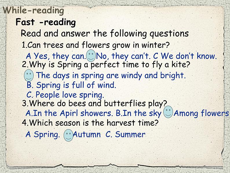 牛津译林英语 八年级上册 Unit7 Seasons Reading 1 课件第6页