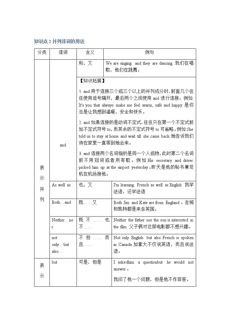 中考英语语法一轮复习——连词专题（附答案）第2页
