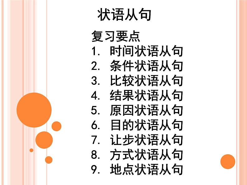 中考英语状语从句复习 课件第2页