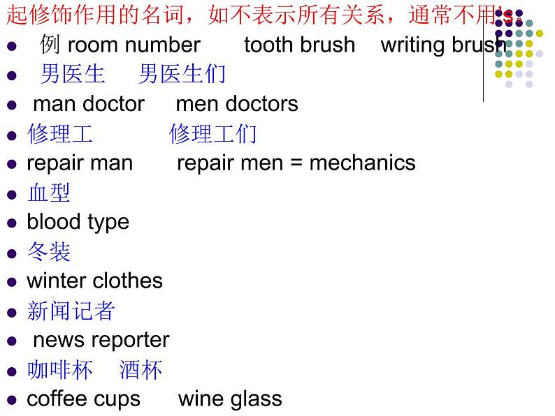 初中英语名词所有格的全面讲解 课件08