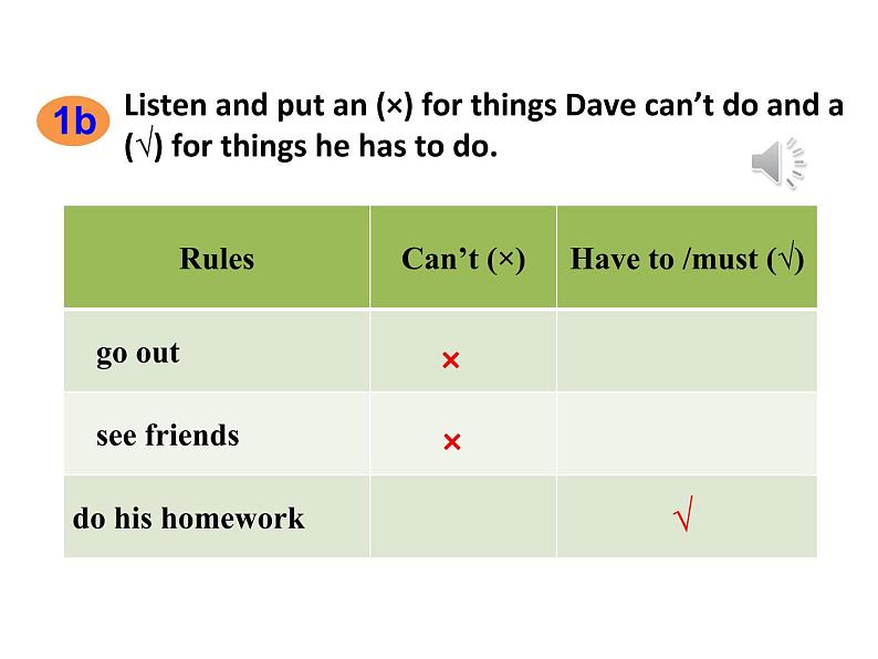 Unit 4 Don’t eat in class 第三课时 （section B 1a~1c）课件06