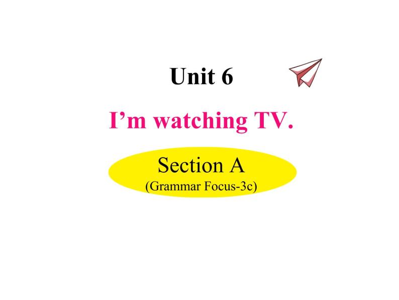 Unit 6 I’m watching TV Section A（Grammar Focus-3c）课件01