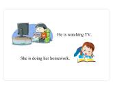 Unit 6 I’m watching TV Section A（Grammar Focus-3c）课件