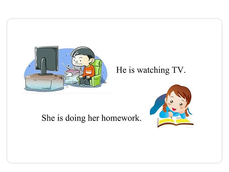 Unit 6 I’m watching TV Section A（Grammar Focus-3c）课件第3页