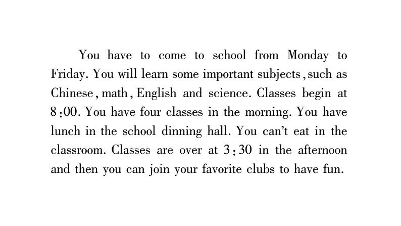 2020春人教新目标英语七年级下册图片版作业课件：Unit 4 Don't eat in class07