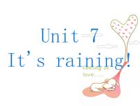 初中英语人教新目标 (Go for it) 版七年级下册Unit 7 It’s raining!综合与测试复习课件ppt