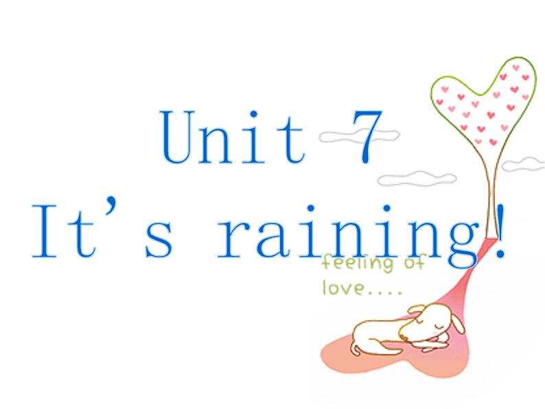 Unit7  It’s raining 知识点总复习课件01