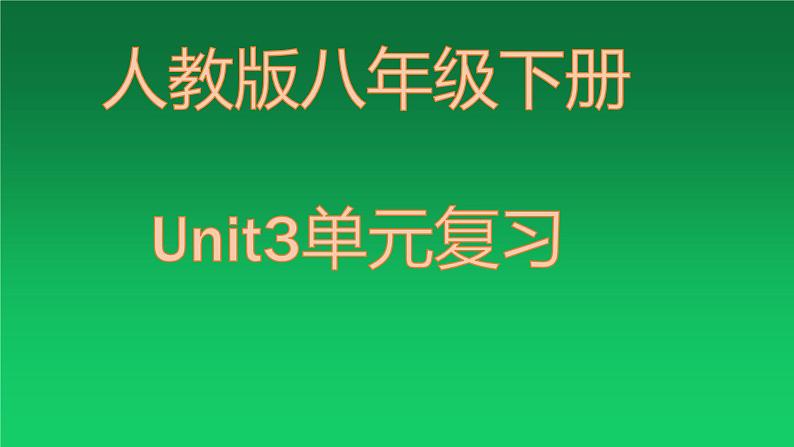 Unit 3 Could you please clean your room? 单元复习课件01